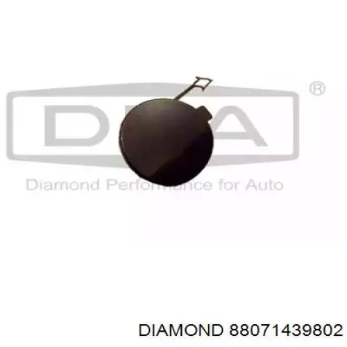 Заглушка бампера буксировочного крюка задняя Diamond/DPA 88071439802