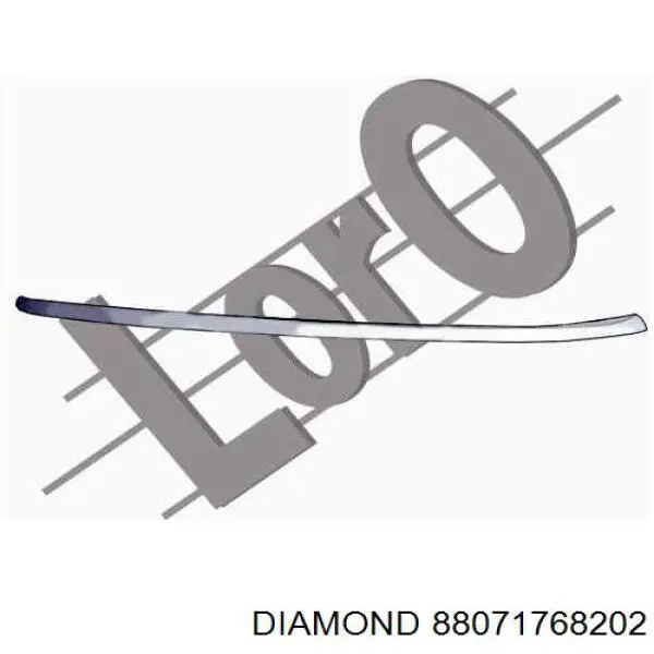 Молдинг бампера заднего левый Diamond/DPA 88071768202