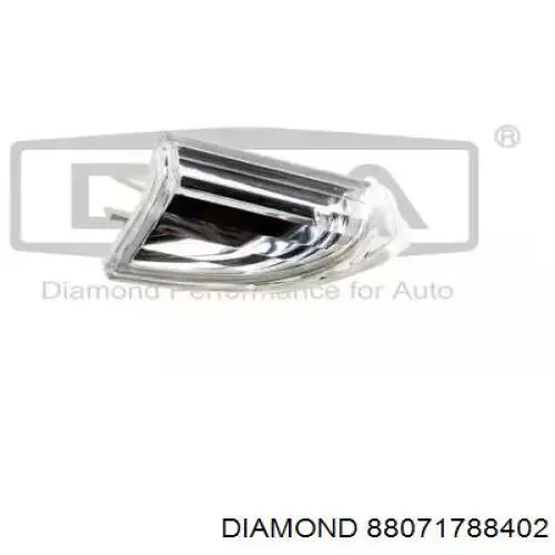 88071788402 Diamond/DPA retrorrefletor (refletor do pára-choque dianteiro esquerdo)