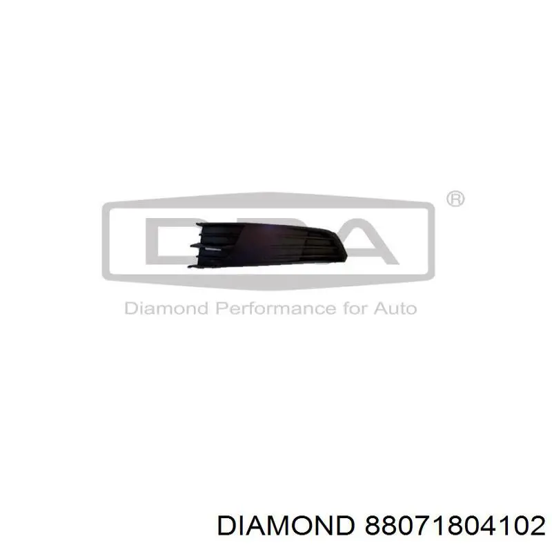 88071804102 Diamond/DPA Решетка бампера переднего левая
