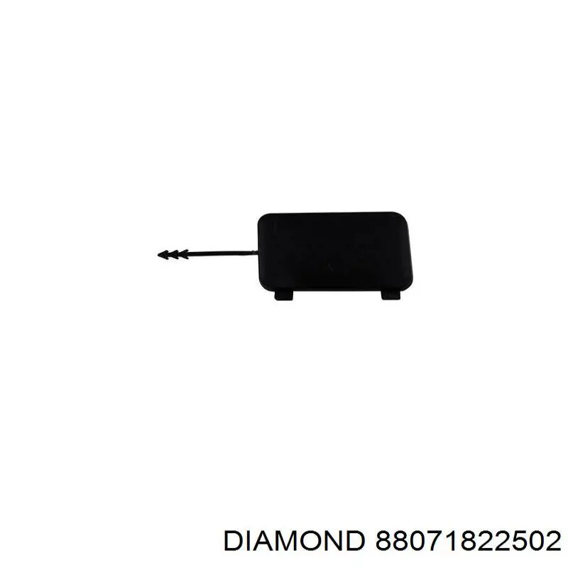 Заглушка бампера буксировочного крюка задняя Diamond/DPA 88071822502