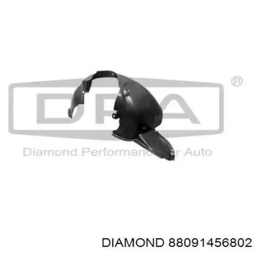 88091456802 Diamond/DPA guarda-barras esquerdo do pára-lama dianteiro