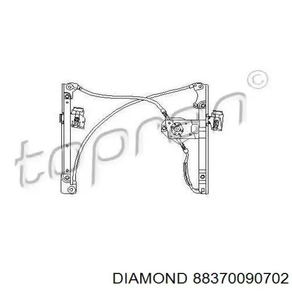 Механизм стеклоподъемника водительской двери Diamond/DPA 88370090702 цена, от 23.41 USD