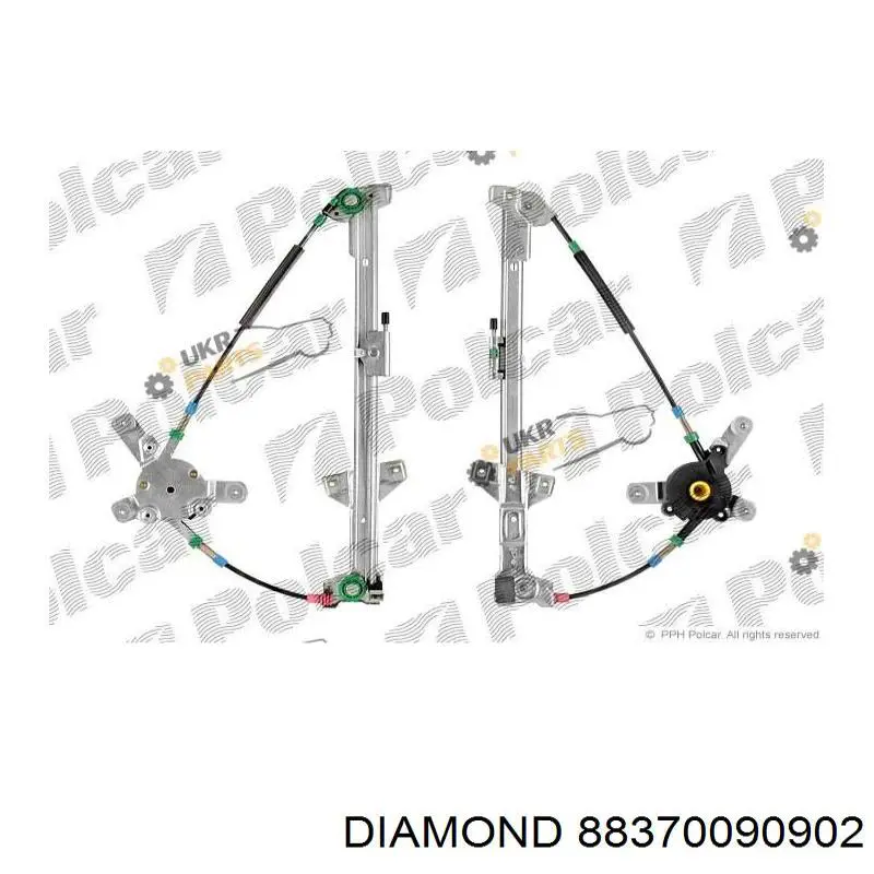 88370090902 Diamond/DPA механизм стеклоподъемника двери передней левой