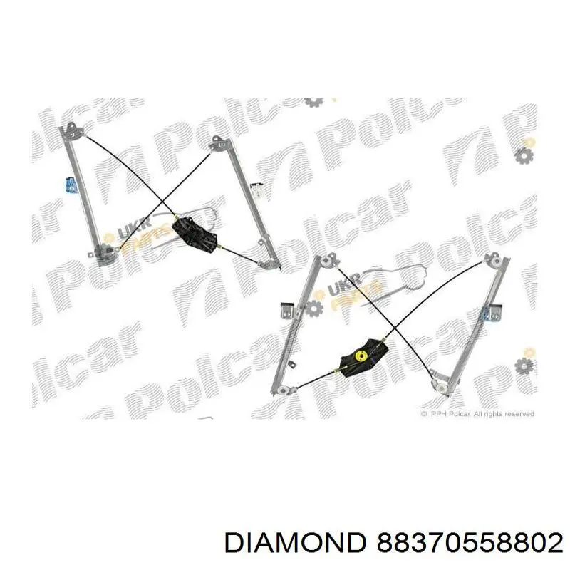 Механизм стеклоподъемника водительской двери Diamond/DPA 88370558802 цена, от 24.09 USD