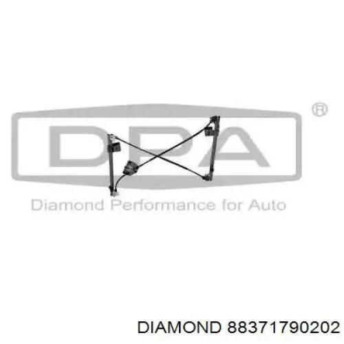 88371790202 Diamond/DPA mecanismo de acionamento de vidro da porta dianteira direita