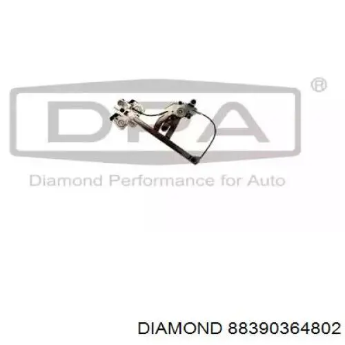88390364802 Diamond/DPA mecanismo de acionamento de vidro da porta traseira esquerda