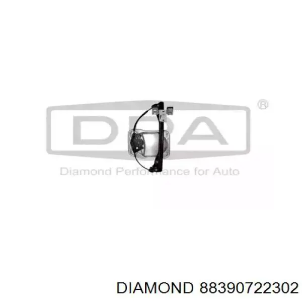 88390722302 Diamond/DPA mecanismo de acionamento de vidro da porta traseira esquerda