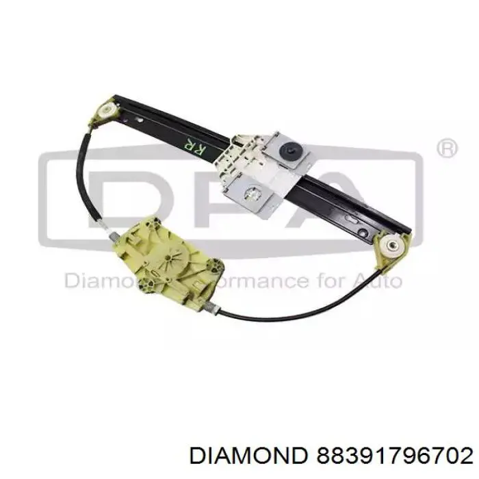 88391796702 Diamond/DPA mecanismo de acionamento de vidro da porta traseira direita