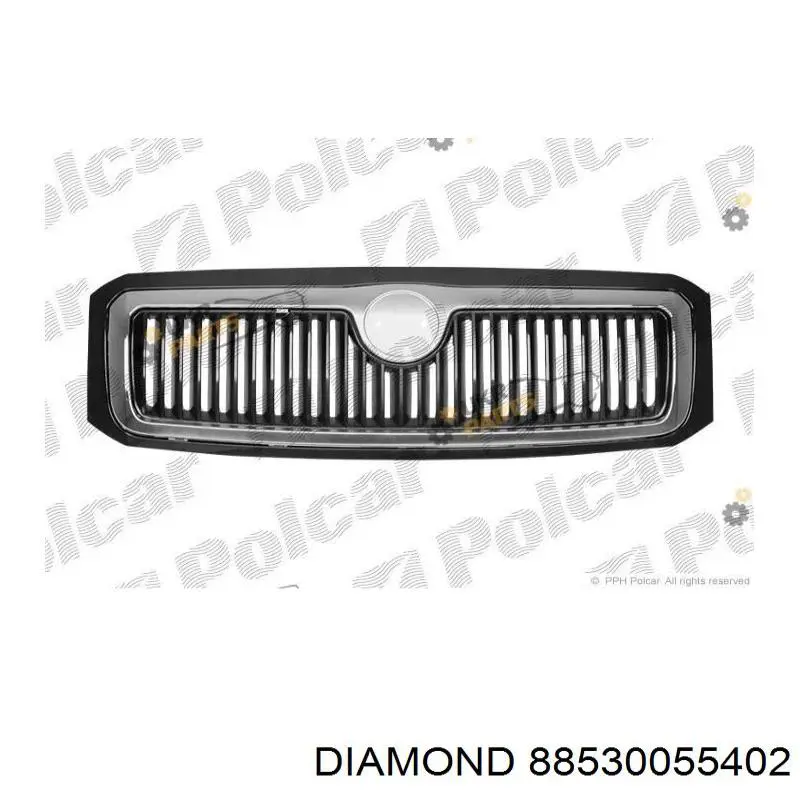 Облицовка радиатора Diamond/DPA 88530055402 цена, от 32.97 USD