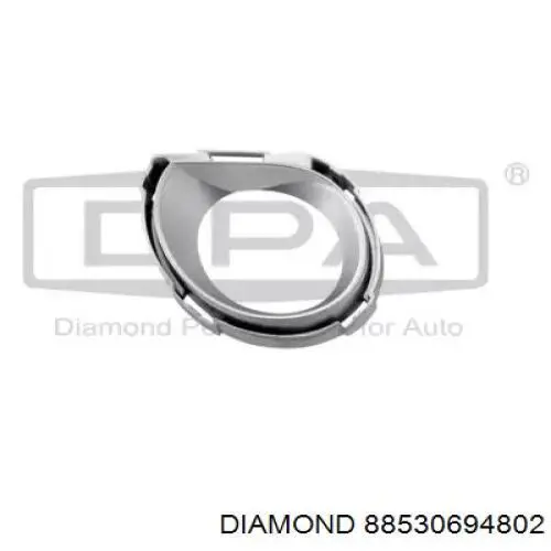 Ободок (окантовка) фары противотуманной левой 88530694802 Diamond/DPA