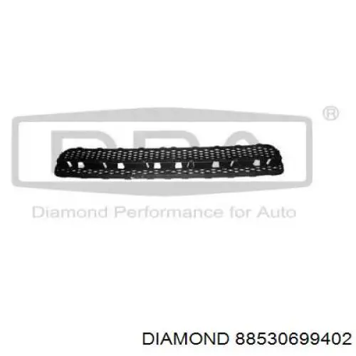 88530699402 Diamond/DPA решетка бампера переднего центральная