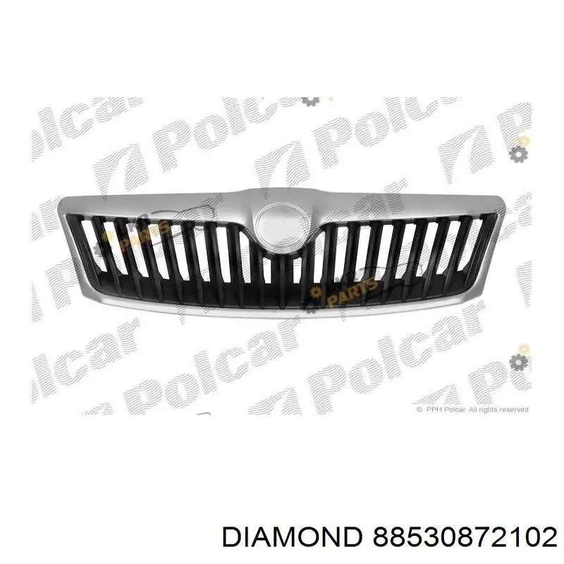 88530872102 Diamond/DPA накладка (рамка решетки радиатора)