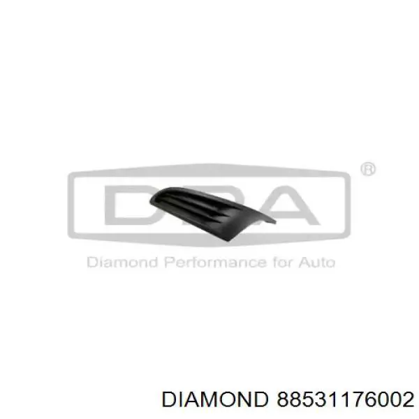 88531176002 Diamond/DPA tampão (grelha das luzes de nevoeiro do pára-choque dianteiro esquerdo)