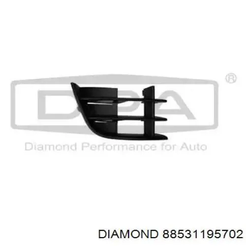 88531195702 Diamond/DPA grelha interna direita do pára-choque dianteiro