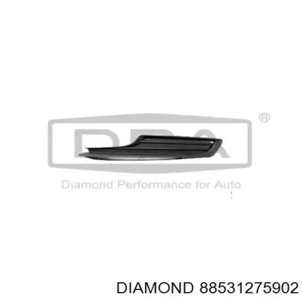 Решетка бампера переднего левая нижняя Diamond/DPA 88531275902