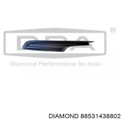 Решетка бампера переднего левая нижняя Diamond/DPA 88531438802
