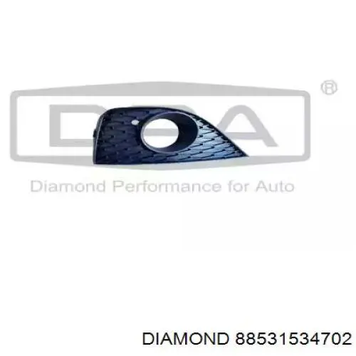 88531534702 Diamond/DPA Заглушка ПТФ бампера переднего правая