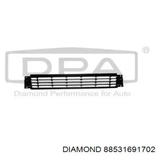 6C0853677A9B9 VAG Решетка радиатора