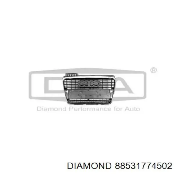 Купить 8K0853651A Diamond/DPA Решетка радиатора
