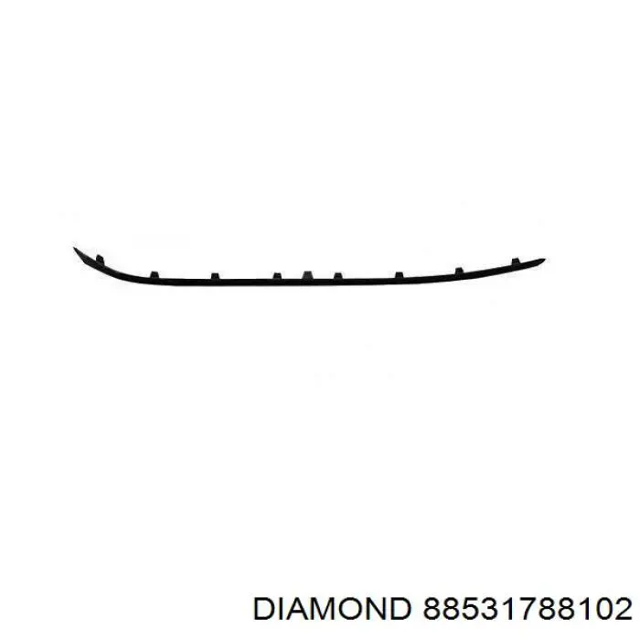 88531788102 Diamond/DPA молдинг бампера переднего правый