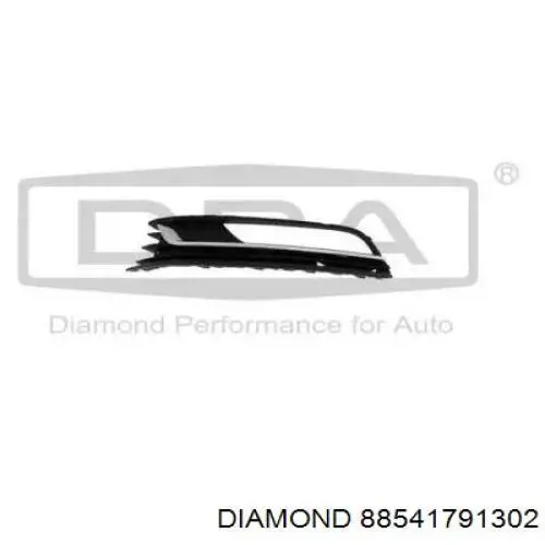 88541791302 Diamond/DPA grelha esquerda do pára-choque dianteiro