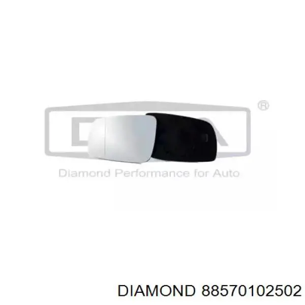 88570102502 Diamond/DPA зеркальный элемент зеркала заднего вида правого