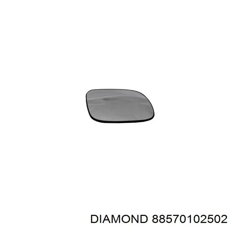 Купить 88570102502 Diamond/DPA Стекло правого зеркала заднего вида