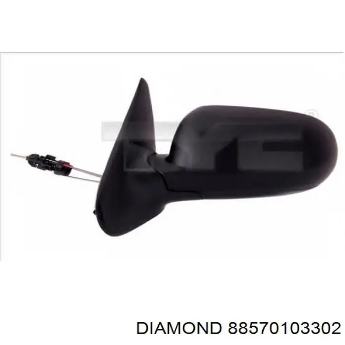 88570103302 Diamond/DPA Зеркальный элемент правого зеркала заднего вида