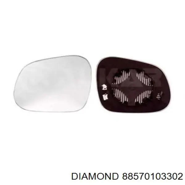 Стекло зеркала заднего вида, правого Diamond/DPA 88570103302 цена, от 6.72 USD
