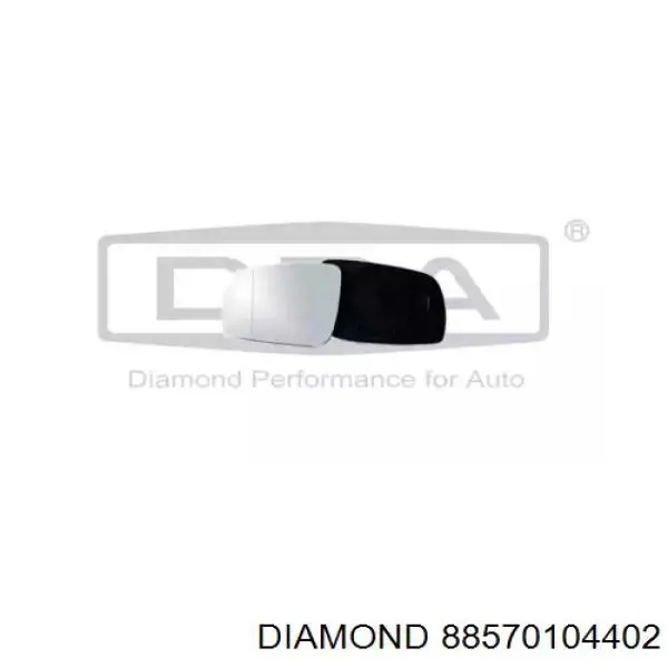 88570104402 Diamond/DPA зеркальный элемент зеркала заднего вида левого
