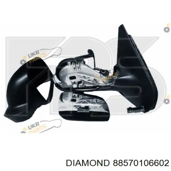 Наружное зеркало правое Diamond/DPA 88570106602 цена, от 30.64 USD