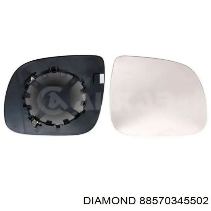 Купить 88570345502 Diamond/DPA Стекло зеркала заднего вида, левого