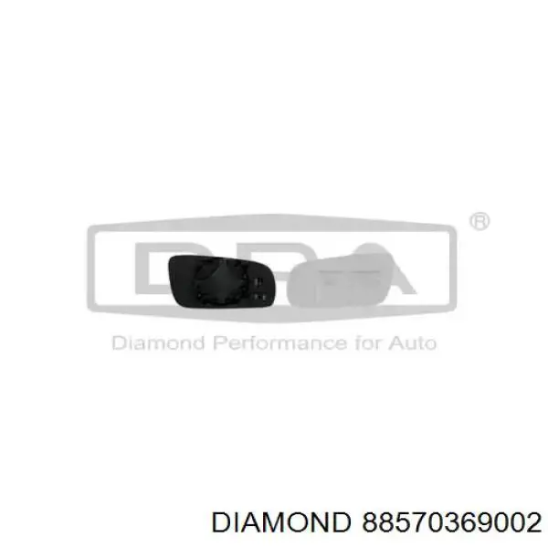 Купить 88570369002 Diamond/DPA Стекло зеркала заднего вида, левого