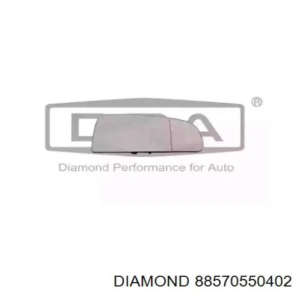 88570550402 Diamond/DPA зеркальный элемент зеркала заднего вида правого