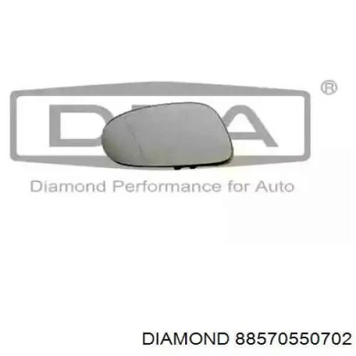 88570550702 Diamond/DPA Зеркальный элемент левого зеркала заднего вида
