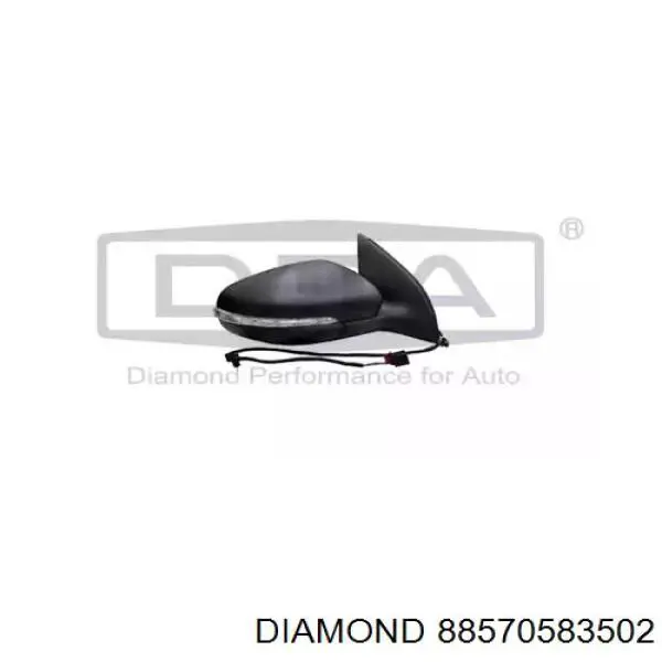 Корпус зеркала заднего вида правого Diamond/DPA 88570583502