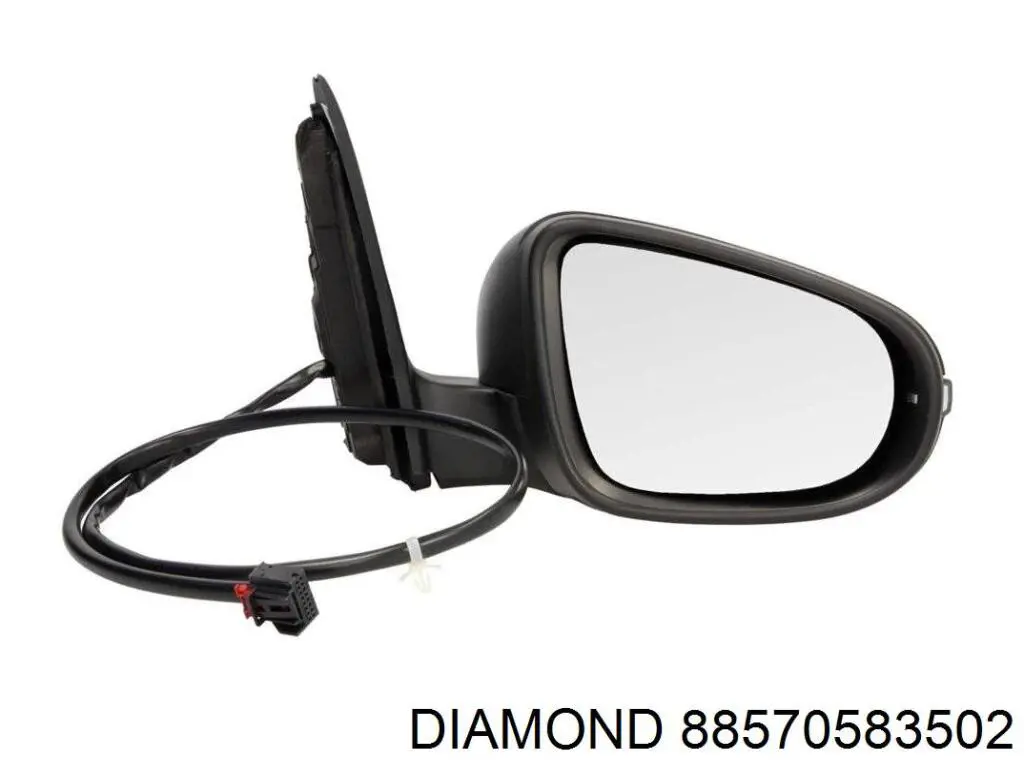 Cubierta, retrovisor exterior derecho 88570583502 Diamond/DPA