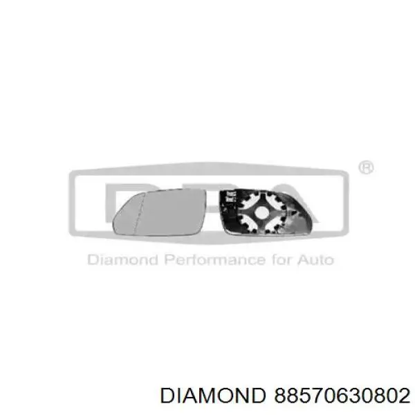 Стекло зеркала заднего вида, правого Diamond/DPA 88570630802 цена, от 7.74 USD
