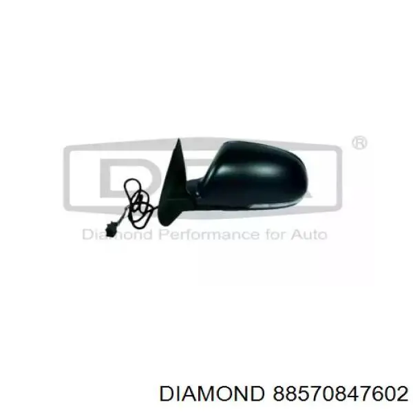 Правое боковое зеркало 88570847602 Diamond/DPA