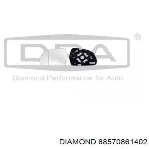 Cristal De Espejo Retrovisor Exterior Derecho 88570861402 Diamond/DPA