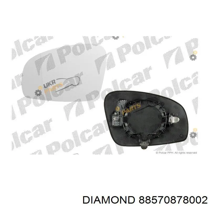 Зеркальный элемент водительского зеркала Diamond/DPA 88570878002 цена, от 7.77 USD