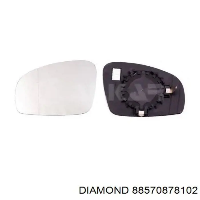 Стекло зеркала заднего вида, правого Diamond/DPA 88570878102 цена, от 7.33 USD