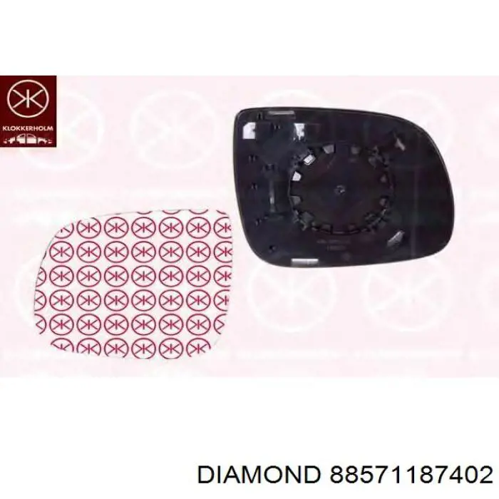 Cristal De Espejo Retrovisor Exterior Izquierdo 88571187402 Diamond/DPA