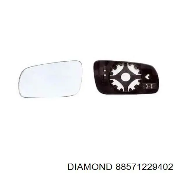 88571229402 Diamond/DPA зеркальный элемент зеркала заднего вида левого