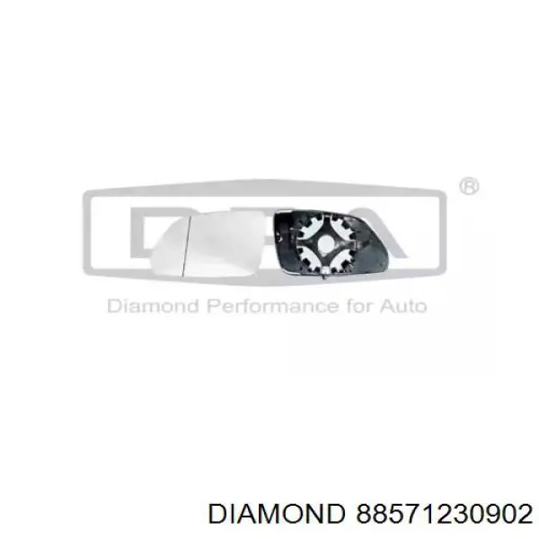 Стекло зеркала заднего вида, правого Diamond/DPA 88571230902 цена, от 7.10 USD