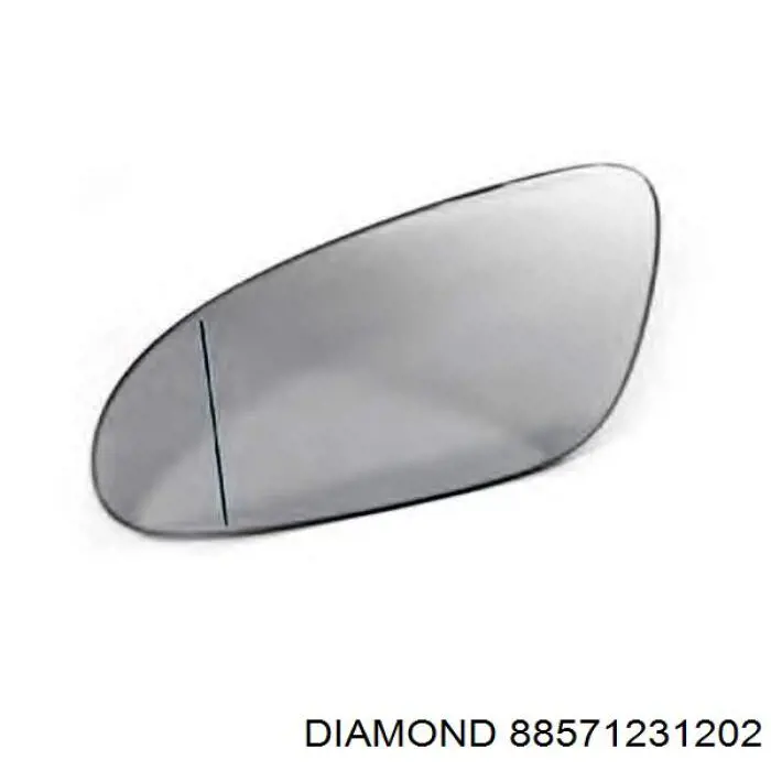 Cristal De Espejo Retrovisor Exterior Izquierdo 88571231202 Diamond/DPA