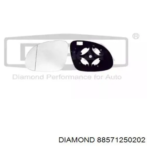 88571250202 Diamond/DPA зеркальный элемент зеркала заднего вида правого