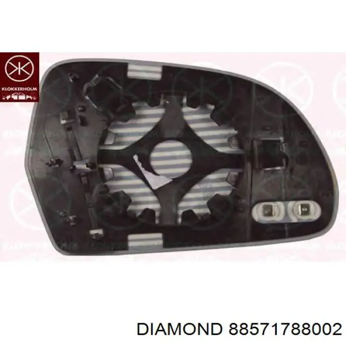 Стекло зеркала заднего вида, правого Diamond/DPA 88571788002 цена, от 7.68 USD