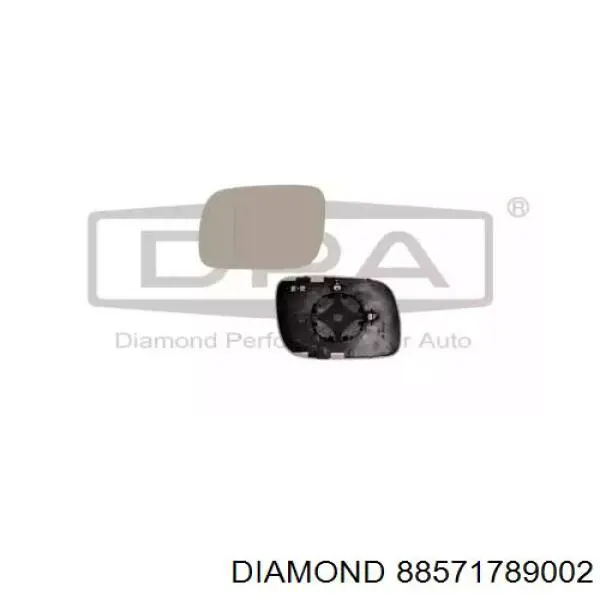 88571789002 Diamond/DPA зеркальный элемент зеркала заднего вида левого
